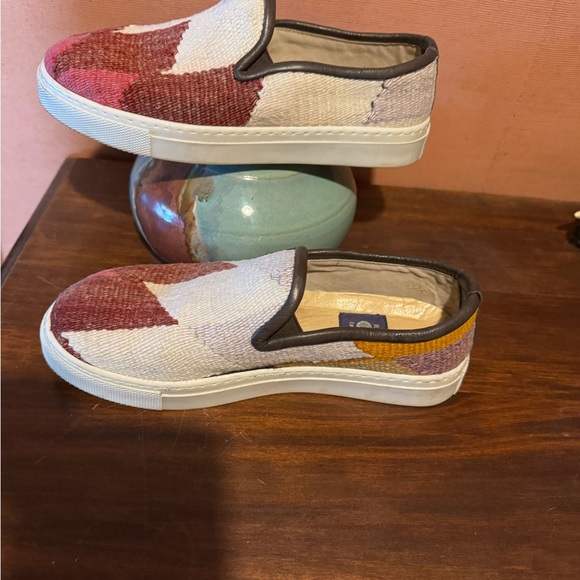 Res Ipsa Kilimn loafers Sneakers Slip-ons white multi colored Size 7 - Picture 4 of 10